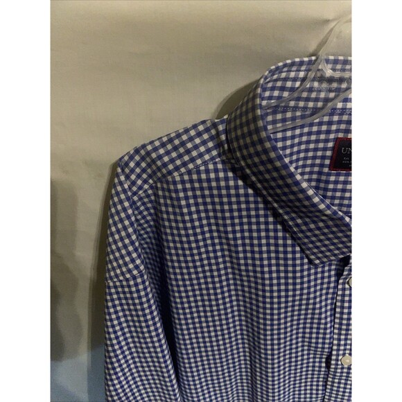 Untuckit Men’s Dress Shirt Size 3XL Blue Gingham Business Formal City - Picture 5 of 12